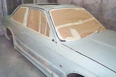 Primer is being wet flatted