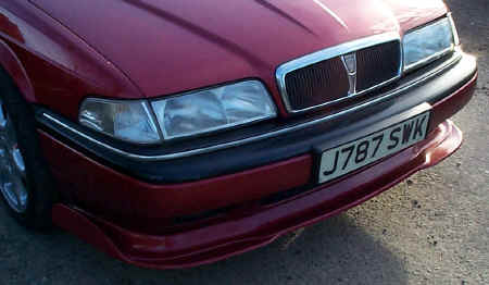 Mystique front apron on Rover 800 manufactured by Autofashion for numerous suppliers.