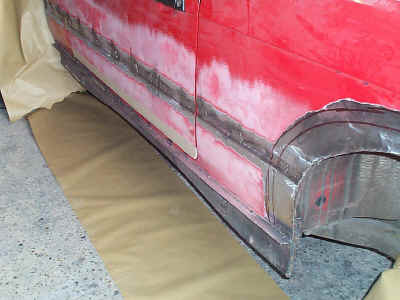 Sides welded ready for laminating