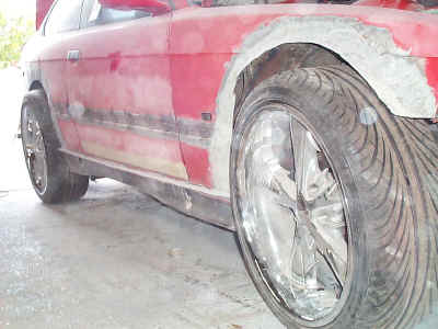 Laminate is then sanded