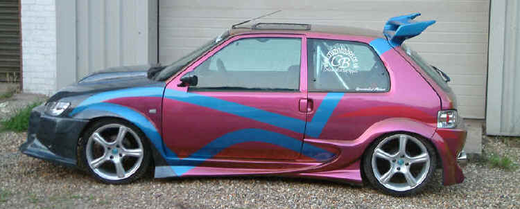 Orimental sideskirts on Peugeot 106