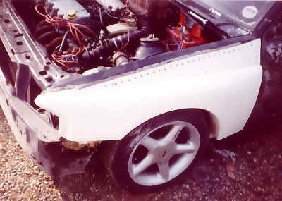 Here the wing has been bonded on