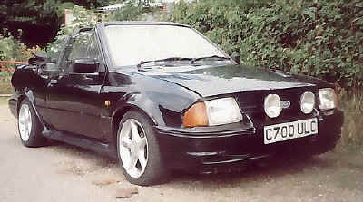 Basic Escort Cabrio fitted with RS Turbo bodykit